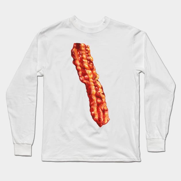 Bacon Long Sleeve T-Shirt by KellyGilleran